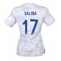 Camisa de time de futebol França William Saliba #17 Replicas 2º Equipamento Feminina Mundo 2022 Manga Curta